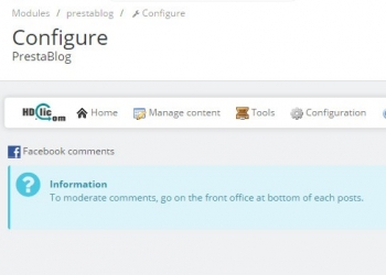 Installing the blog module
